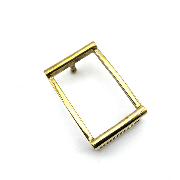 Hollow Copper Buckle Stylish Leather Belt Buckle 34.8mm