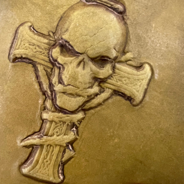 Handmade Skull Cross Grimoire-Store Life’s Hard Truths, Cherish Sacred Moments