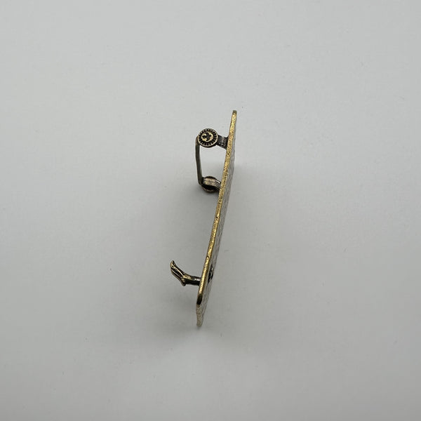 Brass Plain Buckle Welded Feather Leather Belt Buckle