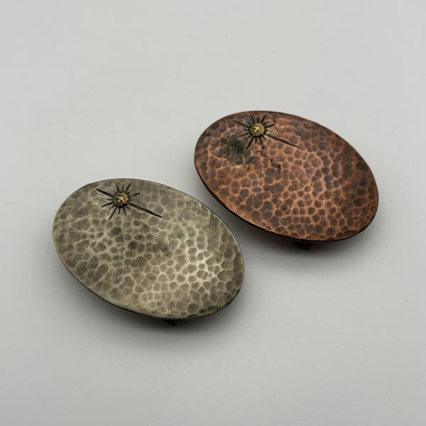 Bronze Oval Plain Buckle Hammered Finish Leather Belt Buckle,Peronalized Name