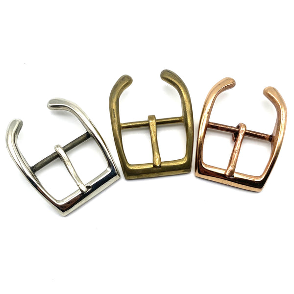 38mm Copper Leather Belt Buckle,Un-Coated Brass/Silver/Red Copper Buckle