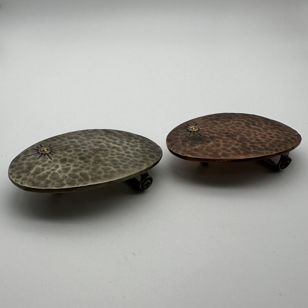 Bronze Oval Plain Buckle Hammered Finish Leather Belt Buckle,Peronalized Name