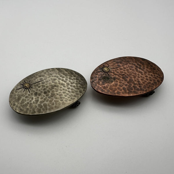 Bronze Oval Plain Buckle Hammered Finish Leather Belt Buckle,Peronalized Name