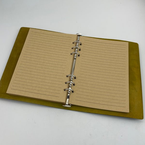 Handmade Persian Cat Embossed Leather Journal | A5 Loose Leaf Notebook