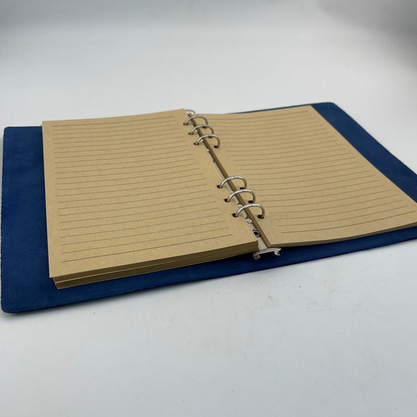 Handmade Embossed Cat Face Leather Journal | A5 Refillable Notebook