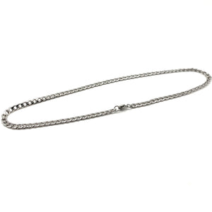 Men Women Classic Stainless Necklace Anti-Allergy Figaro Chain 45/55cm