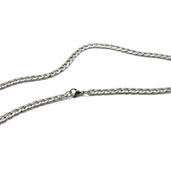 Men Women Classic Stainless Necklace Anti-Allergy Figaro Chain 45/55cm