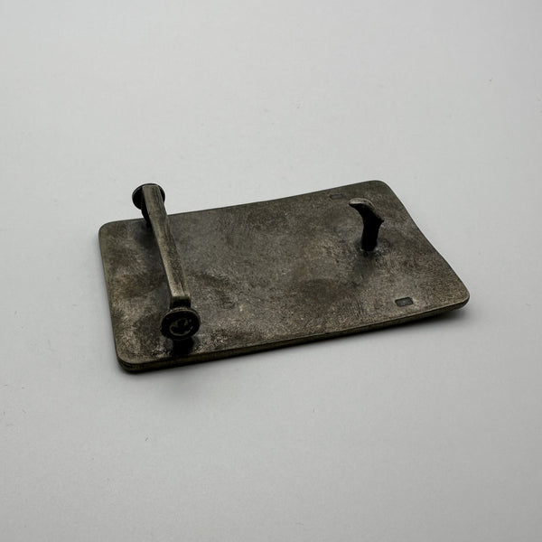 Hand Flower Carved Eagle Bronze Buckle Personalized Mark&Name Engrave Service