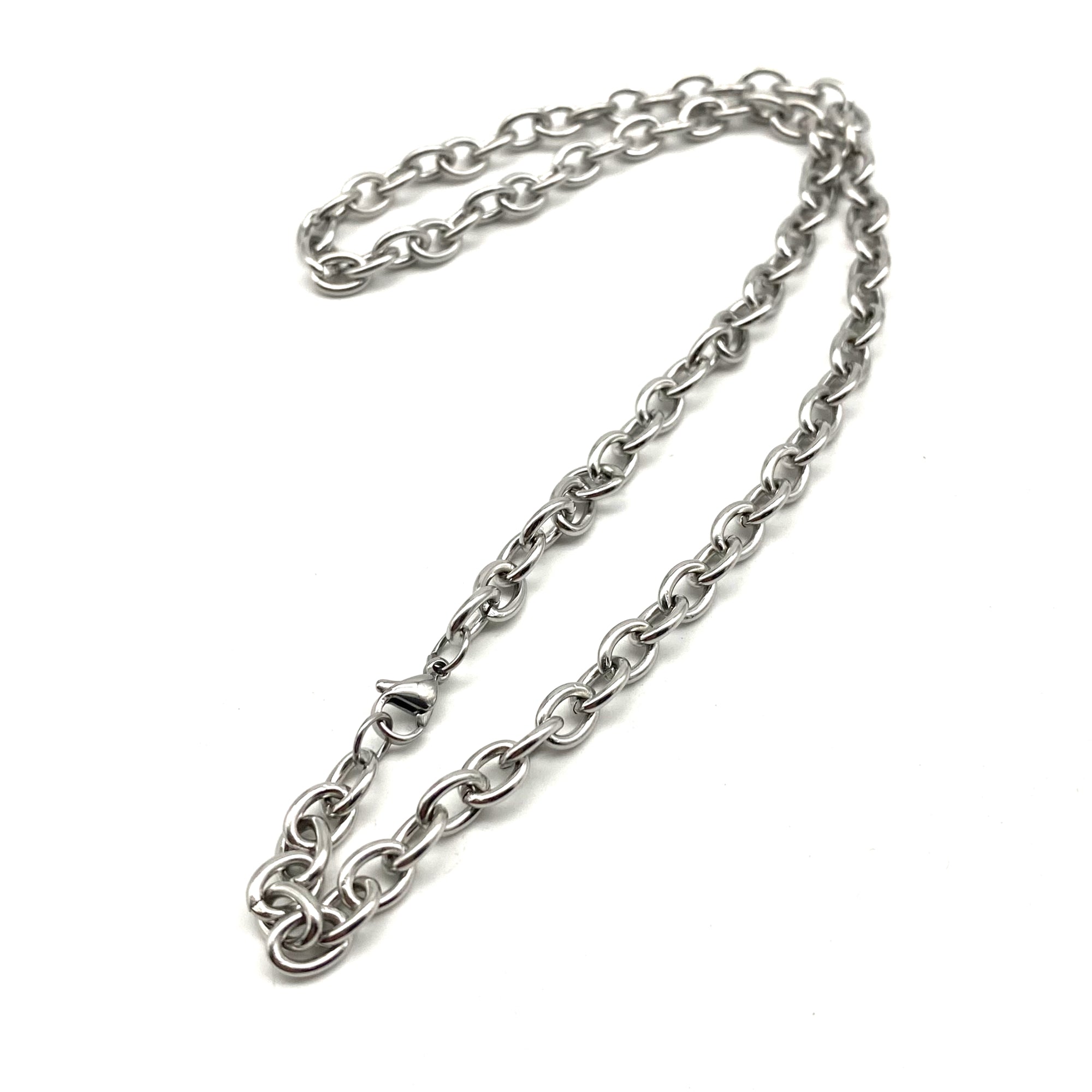 Men Women Classic Stainless Necklace Anti-Allergy Cross Cable Link