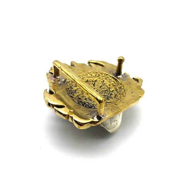 Mahakala Buddhist Buckle Leather Belt Fasten Buckle Unique Design