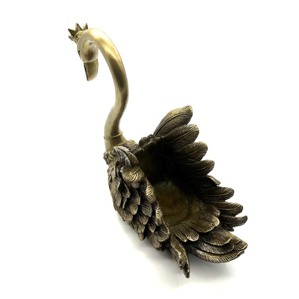 Brass Swan Couppe Figurine Handmade Bronze Sculpture House&Home Decor Ornament,Soulmates Gifts