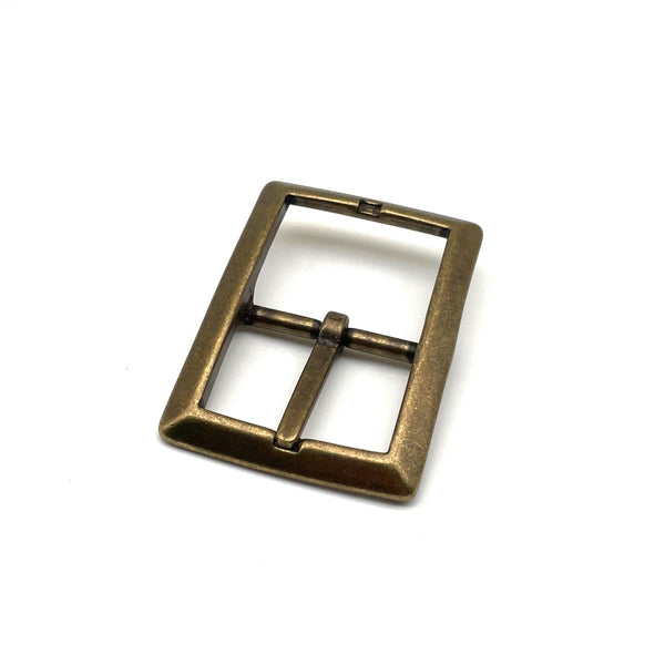 1.5'' Bronze Pin Buckle Solid Brass Western Leather Belt Buckle Fastener