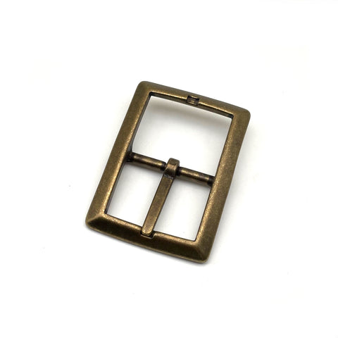 1.5'' Bronze Pin Buckle Solid Brass Western Leather Belt Buckle Fastener