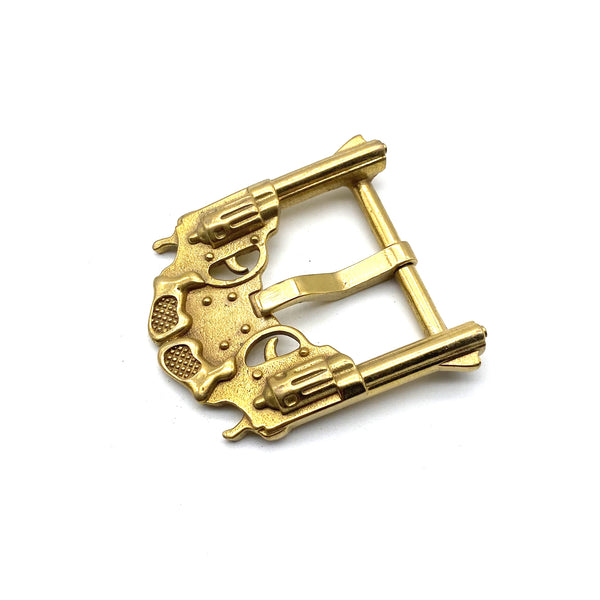 36mm Gun Design Buckle Leather Belt Buckle
