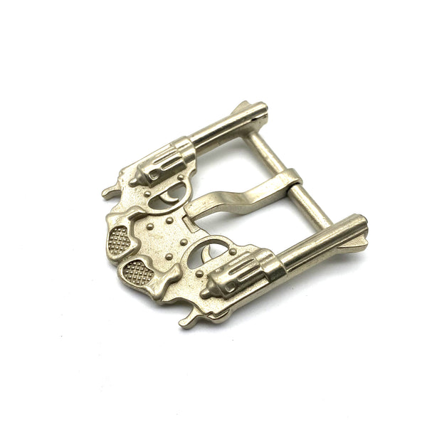 36mm Gun Design Buckle Leather Belt Buckle