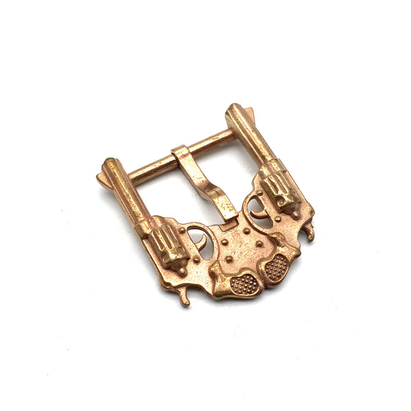36mm Gun Design Buckle Leather Belt Buckle