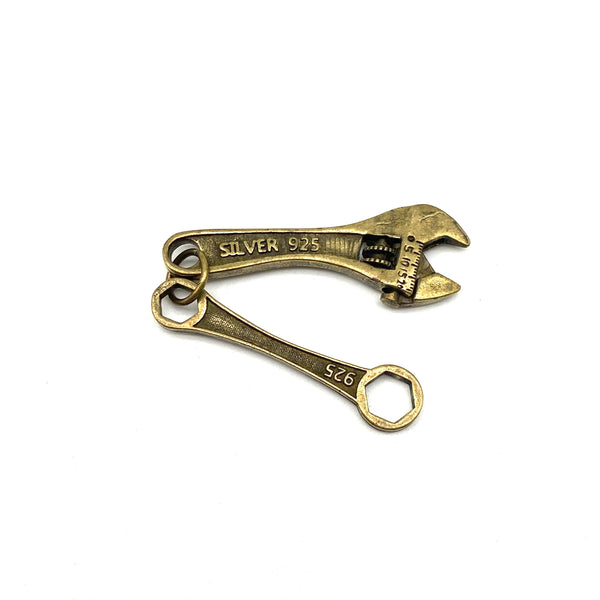 Firendship Gifts Brass Wrench&Spanner Key Chain Decoration