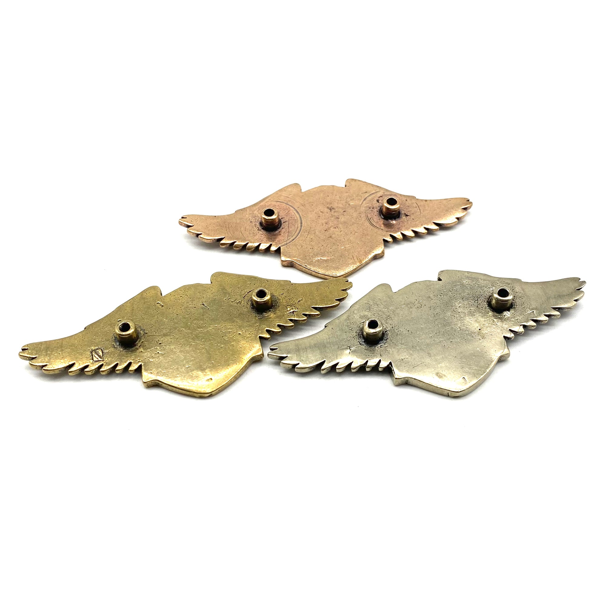 thumbnail image 2 of CRAFTMEMORE 2pcs 1-1/8 Inches Eagle Dollar Coin Concho Gaur... 2 of 13