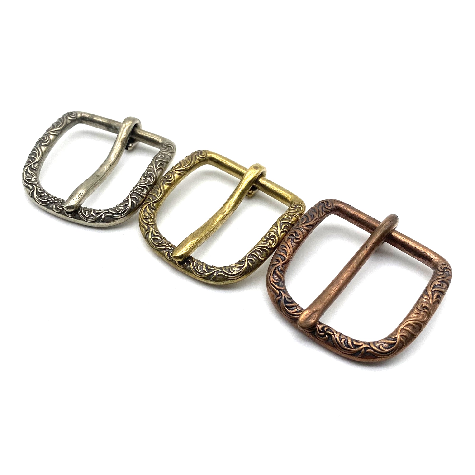 27mm/36mm Tang Grass Buckle for Tooling Carved Leather Belts