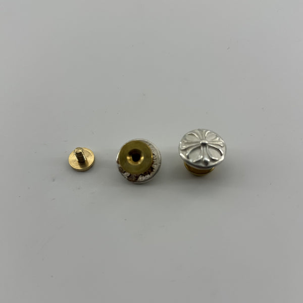 Sterling Silver Cross Button For Denim Jeans,Fabric Hats Decorative Buttons,Screw Back