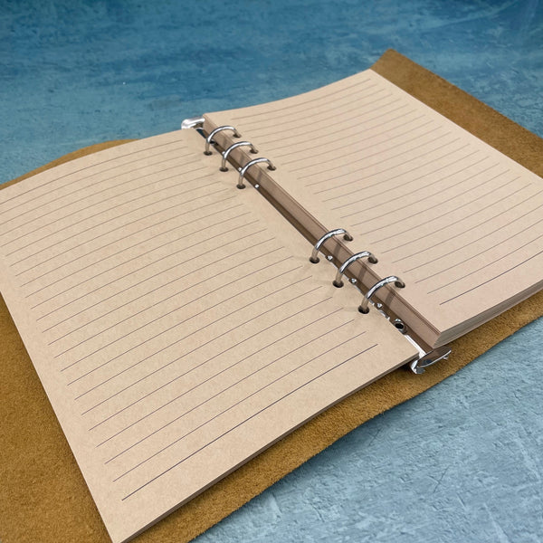 Italian vegetable-tanned cowhide A5 loose-leaf book, vintage distressed leather notebook, business notepad, travel diary