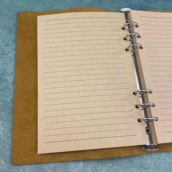 Italian vegetable-tanned cowhide A5 loose-leaf book, vintage distressed leather notebook, business notepad, travel diary