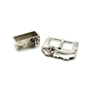 Silver Leather Watch Buckle,Watch Strap Fastener Buckle,Leather Boots Buckle,Sandal Fasten Buckle 20/22/24mm