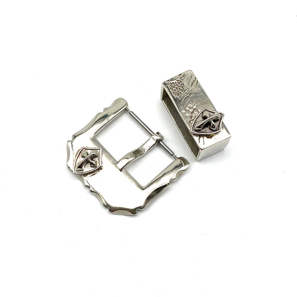 Silver Leather Watch Buckle,Watch Strap Fastener Buckle,Leather Boots Buckle,Sandal Fasten Buckle 20/22/24mm