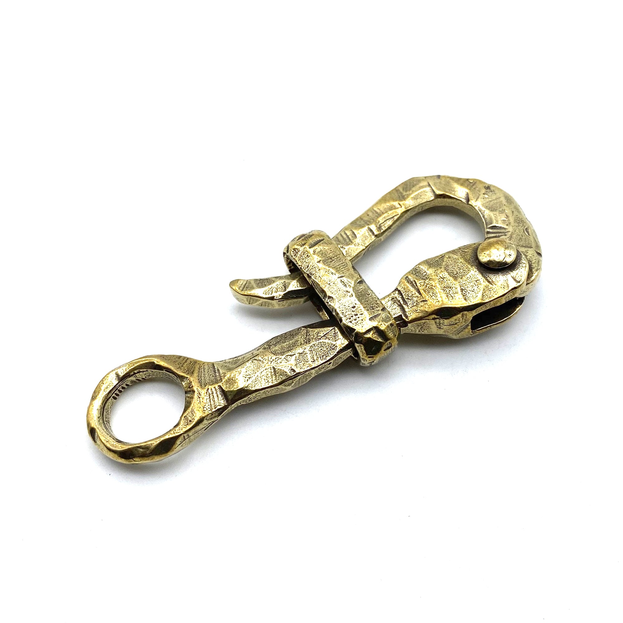 Handcasted Brass Pelican Buckle Leather Belt Fastener Clip