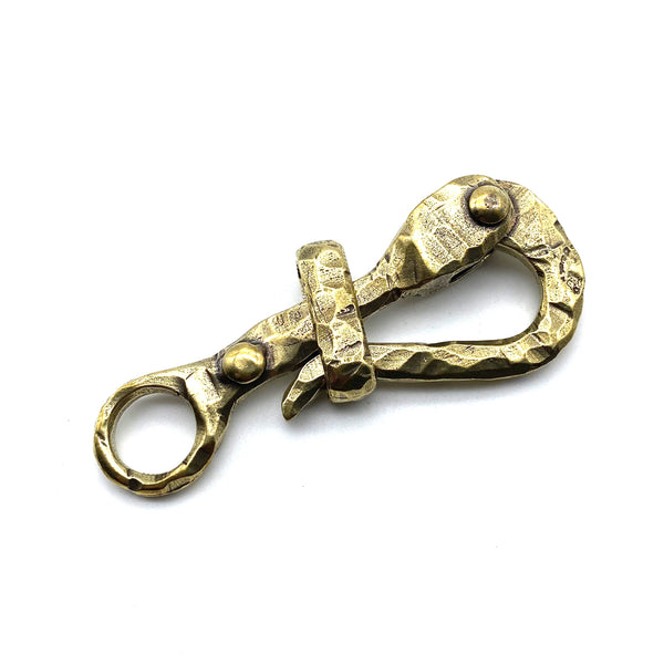 Handcasted Brass Pelican Buckle Leather Belt Fastener Clip