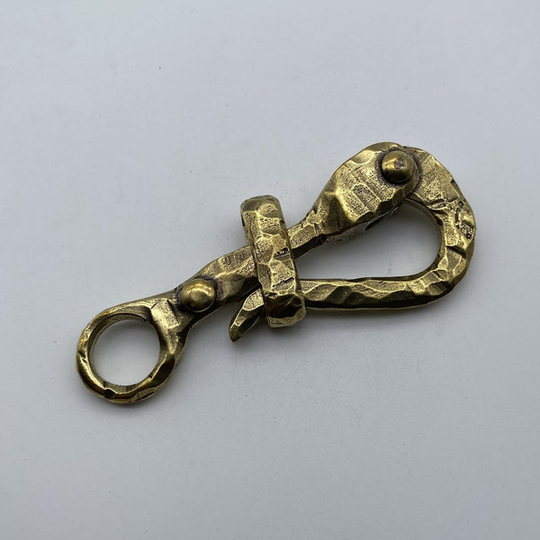 Hand Crafted Brass Pelican Buckle Leather Belt Fastener Clip