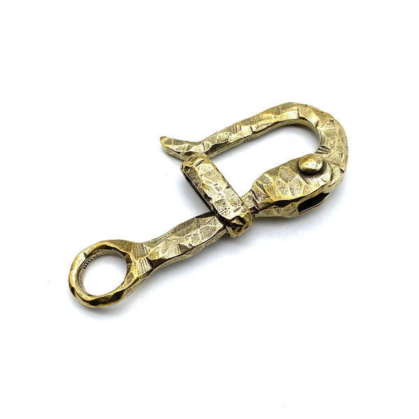 Handcasted Brass Pelican Buckle Leather Belt Fastener Clip