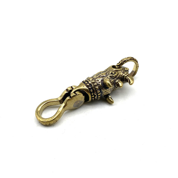 Brass Rhinoceros Connect Linker Keychain Accessories