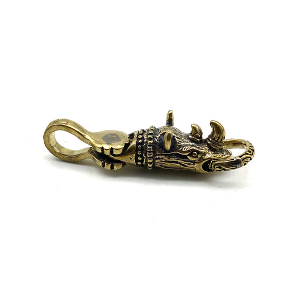 Brass Rhinoceros Connect Linker Keychain Accessories