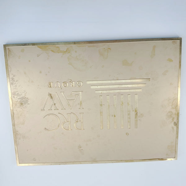 Custom Etched Brass Plaque,Handmade Aged or Polished Brass Sign for Home, Art Projects, Personalized Gift,Unique Metallic Wall decor