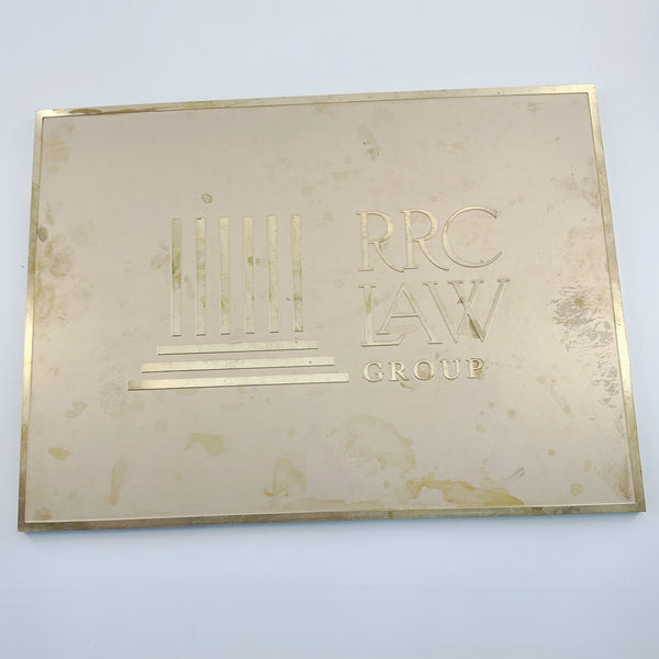 Custom Etched Brass Plaque,Handmade Aged or Polished Brass Sign for Home, Art Projects, Personalized Gift,Unique Metallic Wall decor