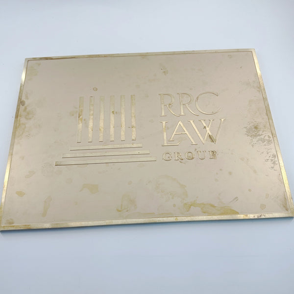 Custom Etched Brass Plaque,Handmade Aged or Polished Brass Sign for Home, Art Projects, Personalized Gift,Unique Metallic Wall decor