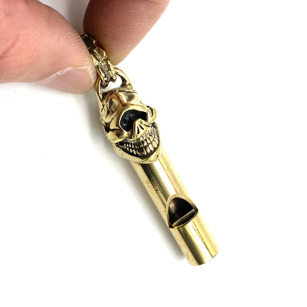 Brass Whistle Skull Whistle Outdoor Survive Whistle