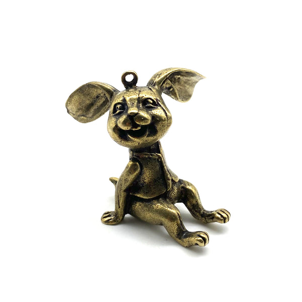 Brass Rabbit Figurine,Desk Ornament Gift