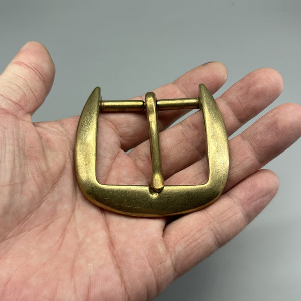 45mm Brass Buckle Un-Coated Buckle Leather Belt D Shape Gold Buckles
