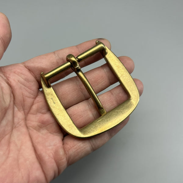 45mm Brass Buckle Un-Coated Buckle Leather Belt D Shape Gold Buckles