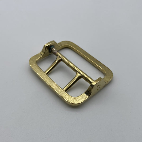 Sam Browne Double Pin Brass Buckle 50mm Leather Belt Buckle