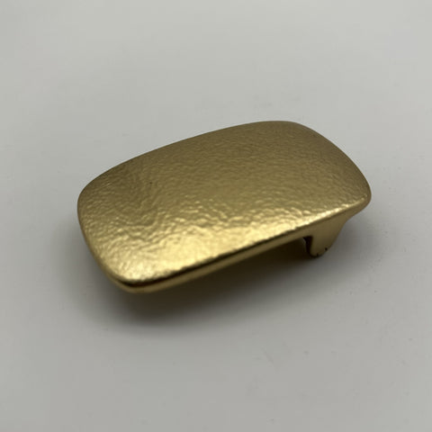 Hand Hammered Solid Brass Plain Buckle Leather Belt Fastener