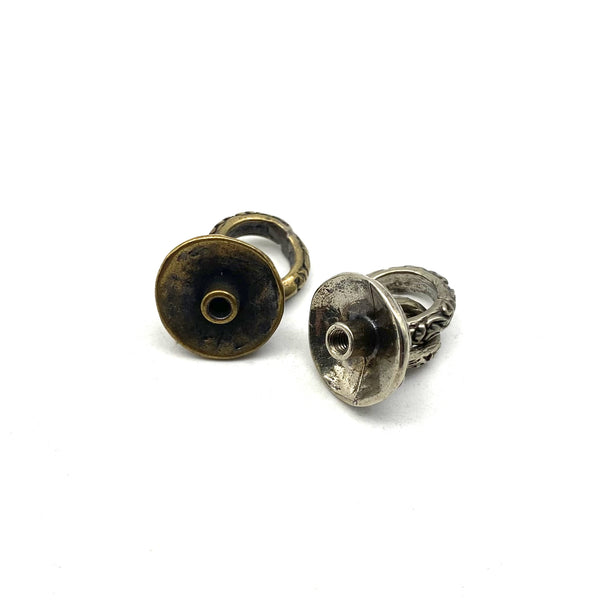 Retro Screw Back Concho Ring Rivets For Leather Purse