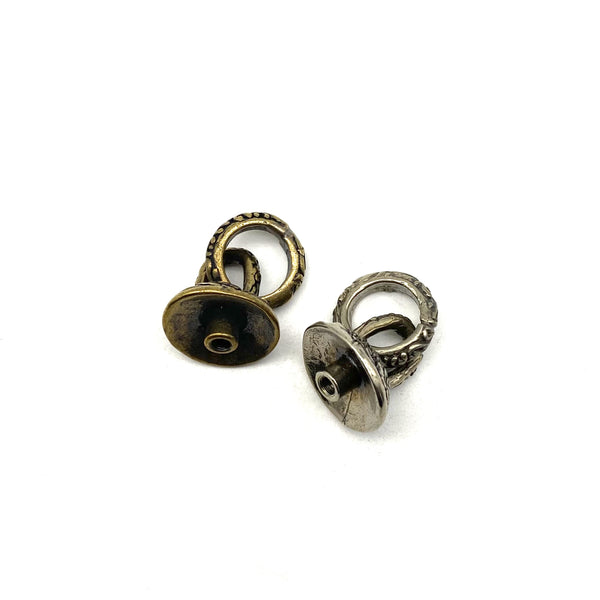 Retro Screw Back Concho Ring Rivets For Leather Purse