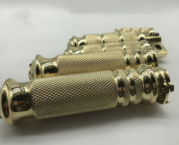 Motorcycle Custom Brass Hand Grips+Foot Pedal+Shift Head For Iron 883,Sportster Forty Eight XL 1200