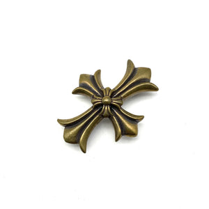 Cross Concho Rivets,Brass Concho,Brass&Silver Color,Screw Back Finish