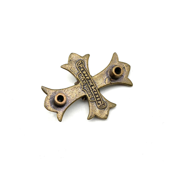 Cross Concho Rivets,Brass Concho,Brass&Silver Color,Screw Back Finish