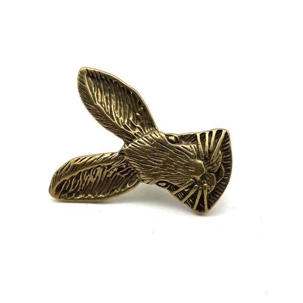 Brass Rabbit Drawer Knobs Wood Cabinet Pull Handle