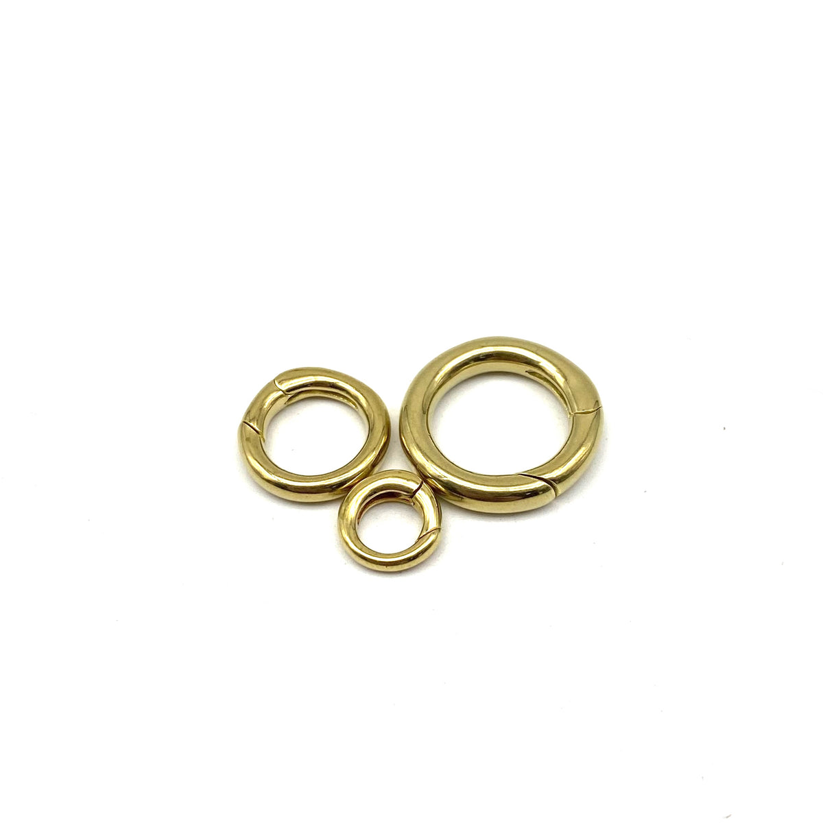 Brass Key Split Rings Spring Ring Keyring Jump Rings Chain Connector J ...